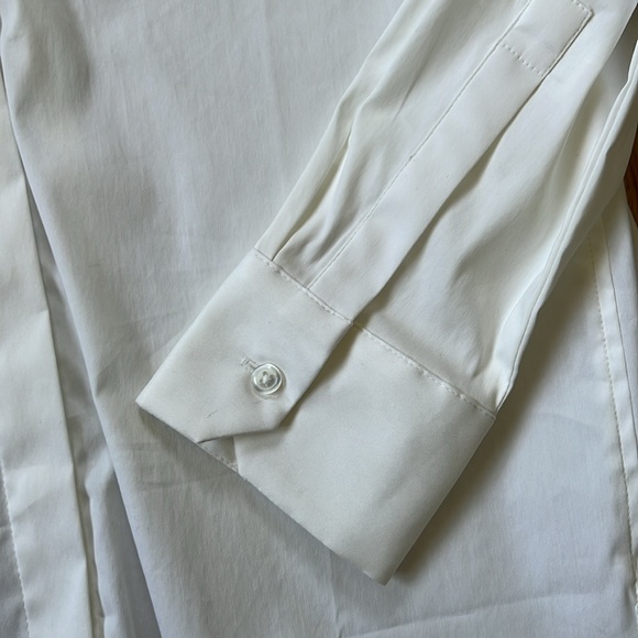 NWOT Perfect Ann Taylor Button Up Cotton Shirt Tunic - Picture 5 of 8